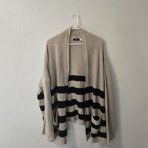 Urban Outfitters BDG stripe tan knit long sleeve cardigan medium